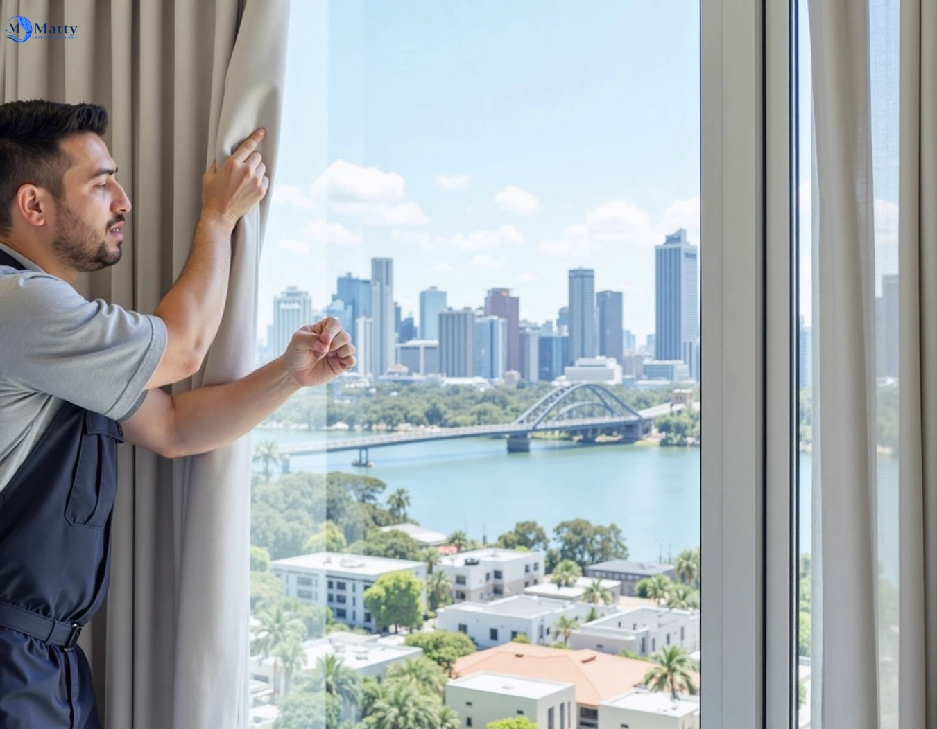 Professional curtain steam cleaning service st-albans-park-vic QLD by Matty Curtain Cleaning